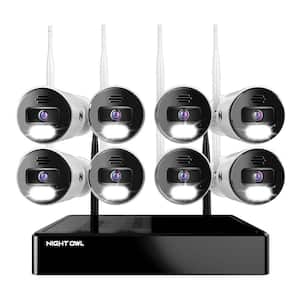 BTWN8 Series 10-Channel 4K Wireless NVR Security System with 1 TB HardDrive and (8) 4K Wi-Fi IP Spotlight Audio Cameras
