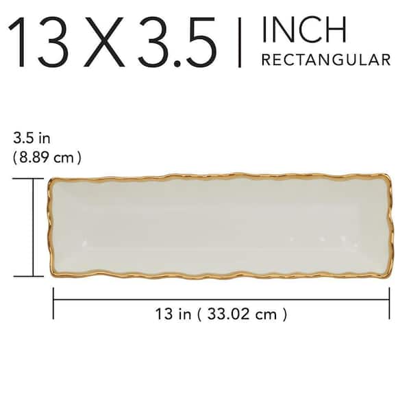 Certified International 13 in. W x 3.5 in. H x 2.25 in. D White