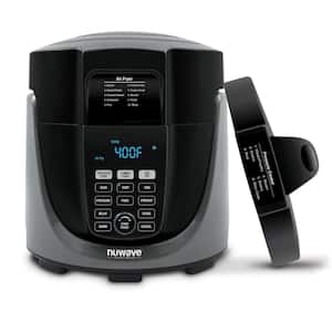 Duet 6 qt. . Black Electric Pressure Cooker/Air Fryer with 300 Pre-Programmed Recipes