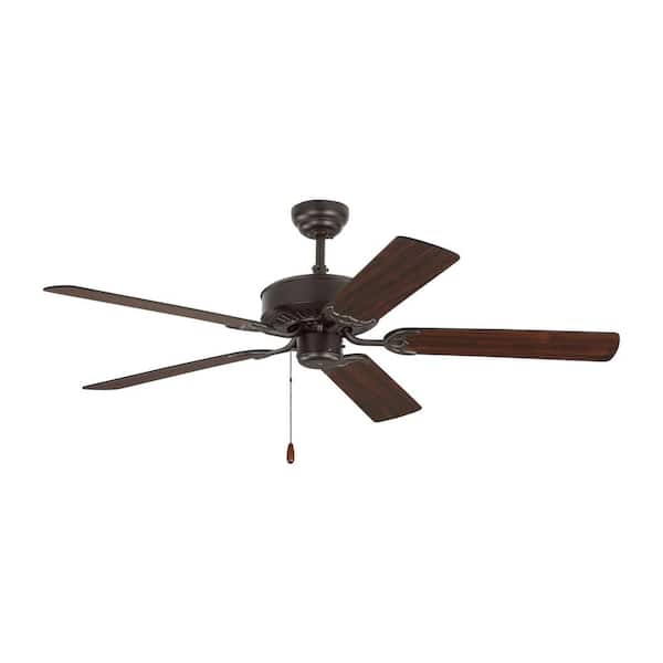 Generation Lighting Haven 52 in. Indoor Bronze Ceiling Fan with Dual Finished Blades