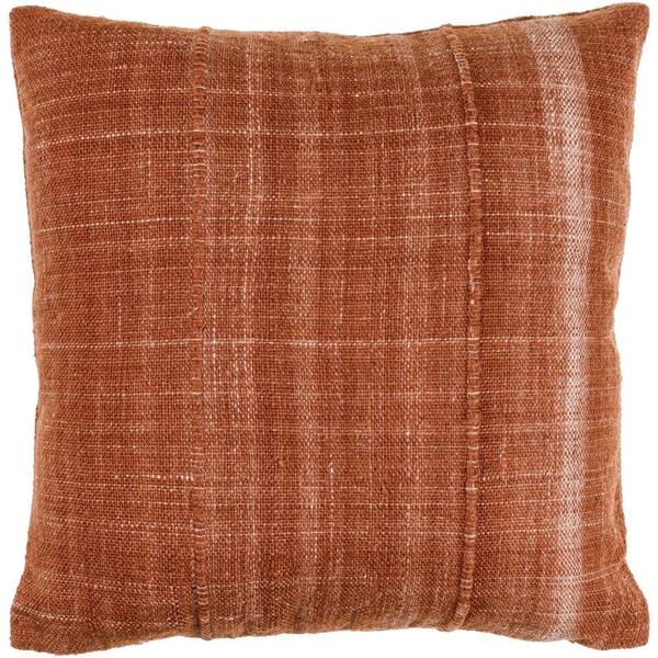 Artistic Weavers Mud Cloth Red Woven Down Fill 18 in. x 18 in. Decorative Pillow