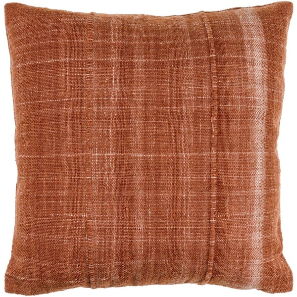 Artistic Weavers Mud Cloth Red Woven Polyester Fill 22 in. x 22 in. Decorative Pillow