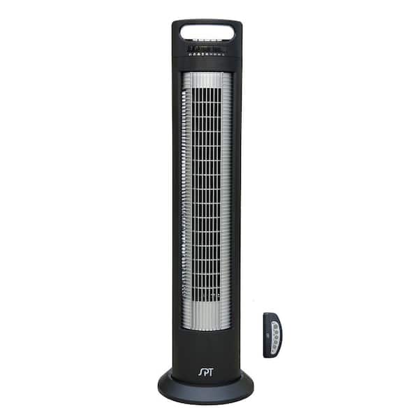 SPT 3 in. Oscillating Tower Fan with Ionizer and Remote