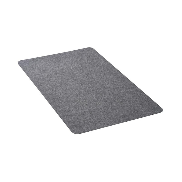 Chair Mat, 55 x 35-in. Office Chair Mat for Hard Floors for Rolling Chairs, Polyester Surface (Dark Grey) Outdoor