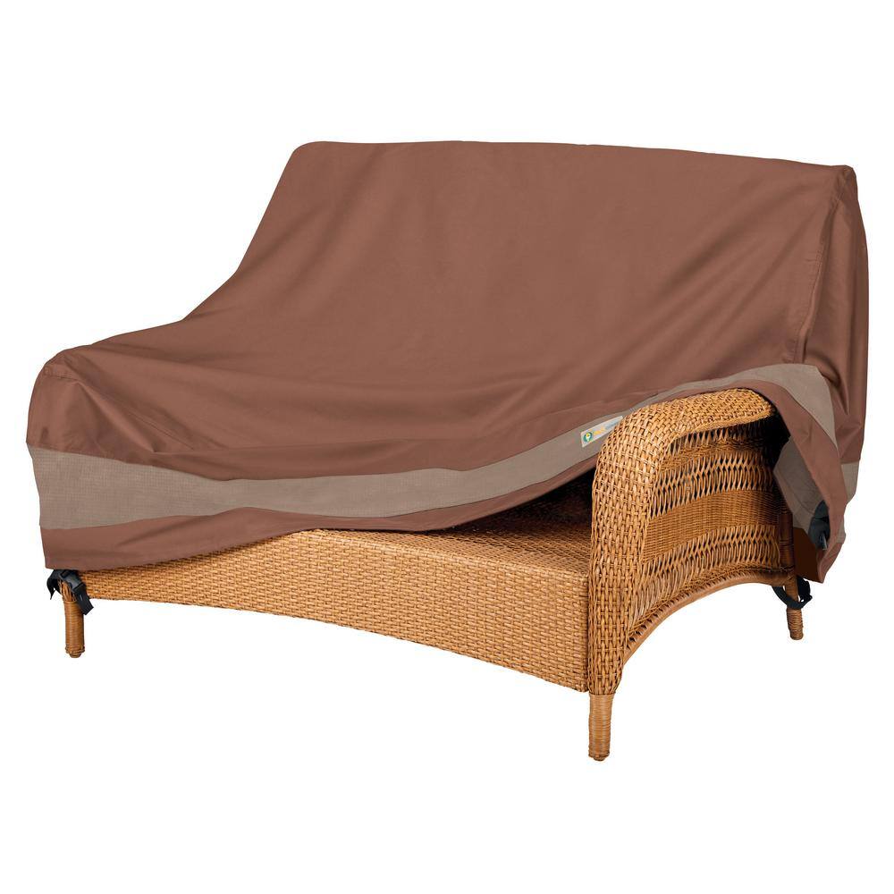 Ultimate Waterproof 58 Inch Deep Loveseat Cover in Mocha Cappuccino