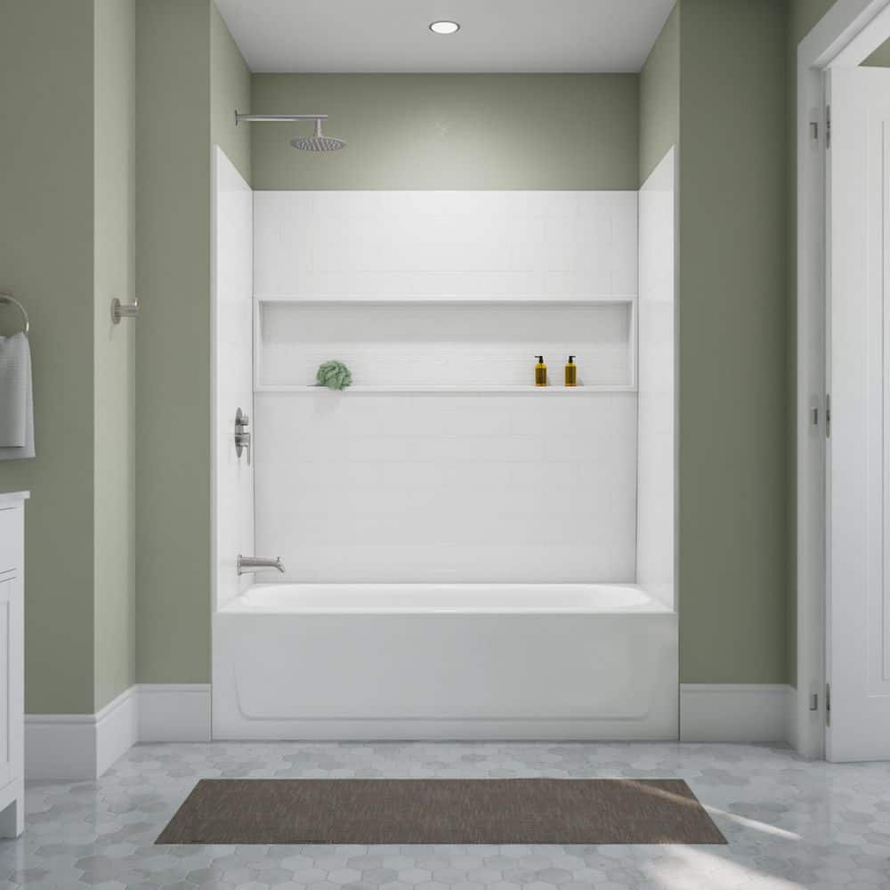 Bootz Industries Maui 60 in. x 30 in. Alcove Soaking Bathtub with