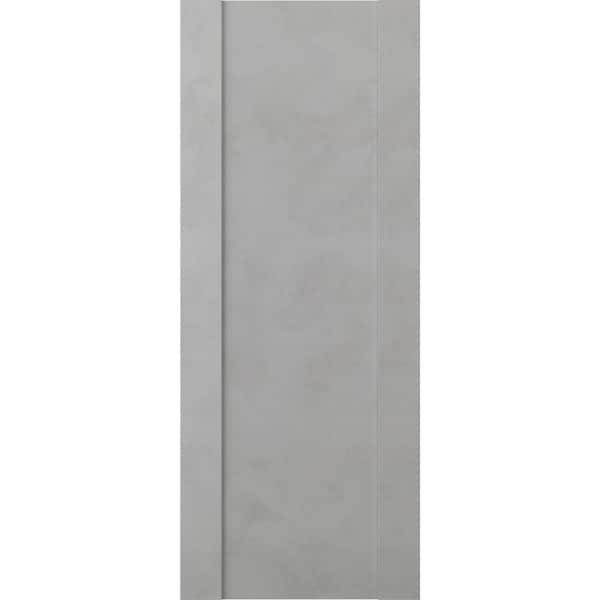 Belldinni Vona 01 32 in. W x 80 in. H x 1-3/4 in. D 1-Panel Solid Core Light Urban Prefinished Wood Interior Door Slab
