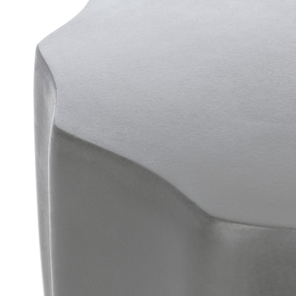SAFAVIEH Jaslyn Dark Gray Round Stone Indoor/Outdoor Accent Table - image 5