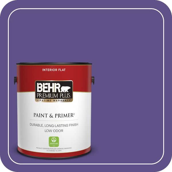 BEHR PREMIUM PLUS 1 gal. #P560-7 Kings Court Flat Low Odor Interior Paint & Primer