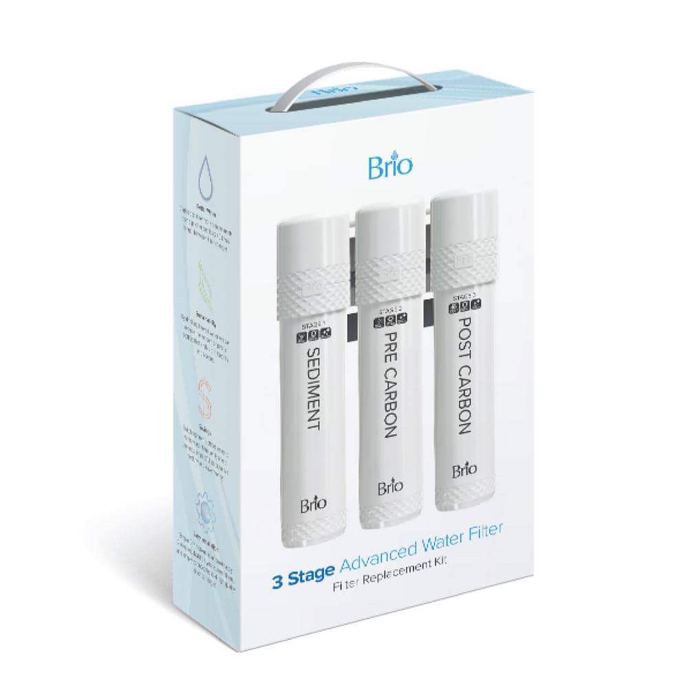 Brio 3-Stage White Water Filter Replacement Kit