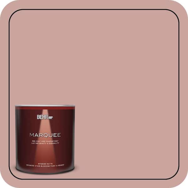 BEHR MARQUEE 1 qt. #160E-3 Rose Potpourri Matte Interior Paint & Primer