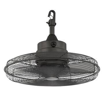 Calthorpe 20 in. Indoor/Outdoor Wet Rated Portable Natural Iron Ceiling Fan