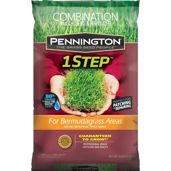 Pennington 25 lb. One Step Complete for Bermudagrass Areas with Mulch, Grass Seed, Fertilizer Mix
