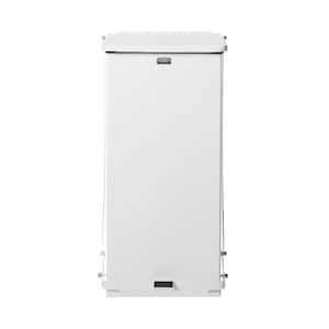 Defenders 24 Gal. White Step-On Medical Trash Can