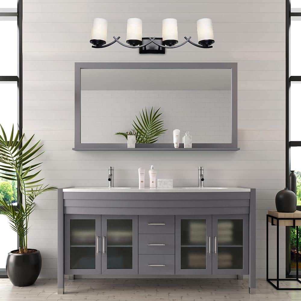 Oil Rubbed Bronze 4-Light Dimmable Vanity Fixture