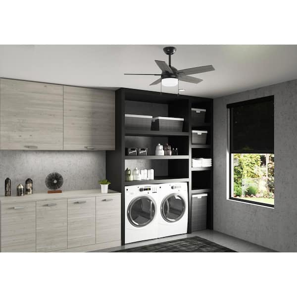 Hunter Anisten 44 in. Indoor Matte Black Ceiling Fan with