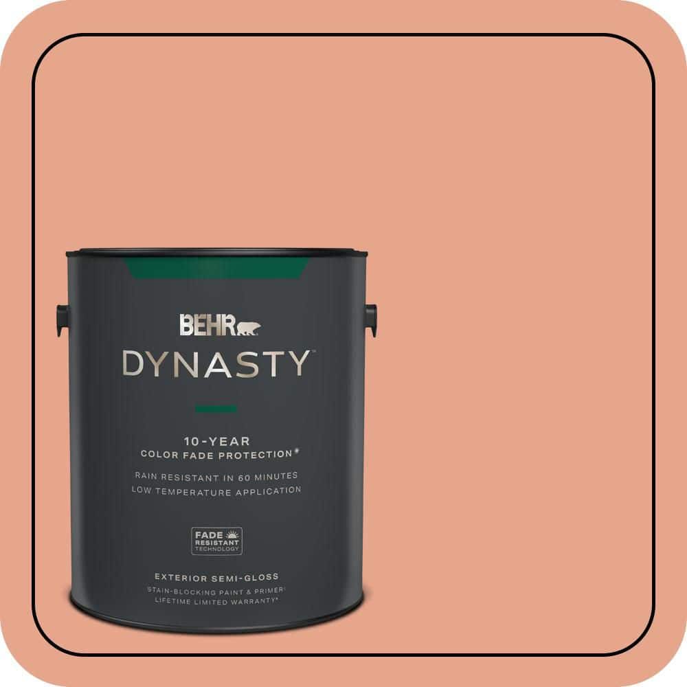 1 gal. #M180-4 Priceless Coral Semi-Gloss Enamel Exterior Stain-Blocking Paint & Primer product image for price tracking