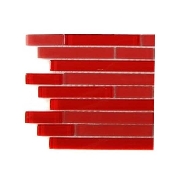 Ivy Hill Tile Temple Mars Glass Mosaic Floor and Wall Tile - 3 in. x 6 in. x 8 mm Tile Sample
