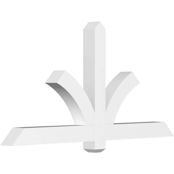 Ekena Millwork Redmond 60 in. W x 30 in. H x 4 in. D Signature Polyurethane Bracket