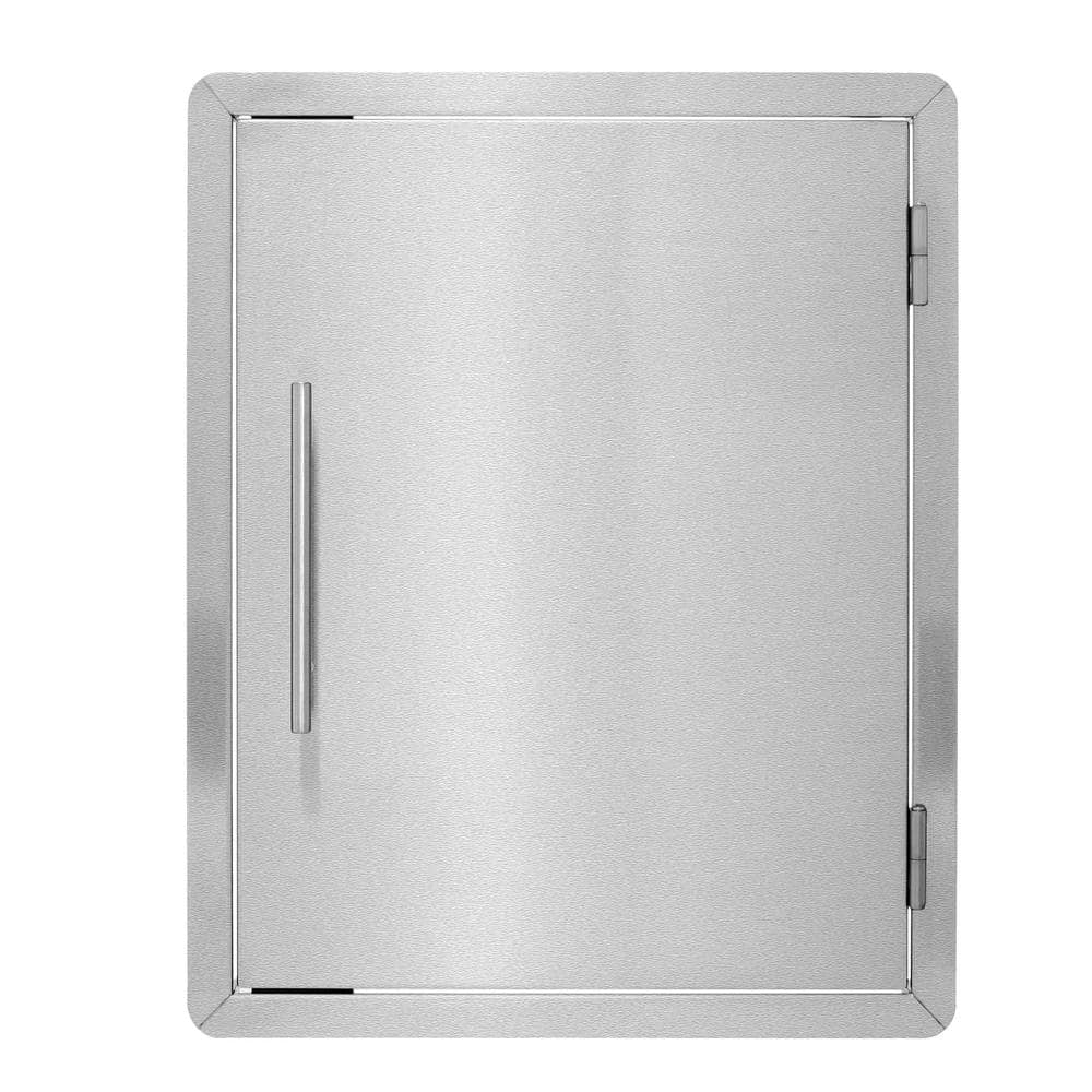 AdirHome Stainless Steel BBQ Grill Door Panel  Single Access  Rust-Resistant  17 7/8 Inches