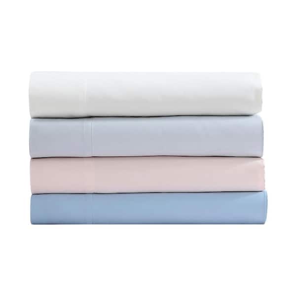 Laura Ashley 800 Thread Count Solid 4-Piece White Cotton Blend