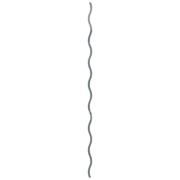 Ekena Millwork Yukon 0.125 in. T x 0.2 ft. W x 8 ft. L Dark Grey Acrylic Resin Decorative Wall Paneling 42-Pack