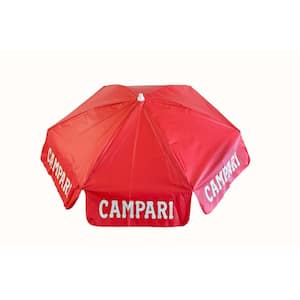 Campari 6 ft. Aluminum Tilt Patio Umbrella in Red Vinyl