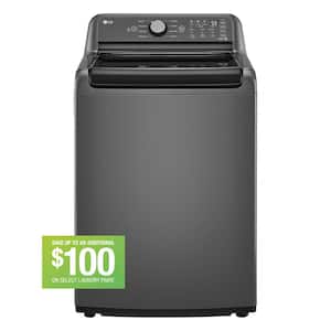 5.0 cu. ft. Top Load Washer in Middle Black with Impeller, NeverRust Drum and TurboDrum Technology