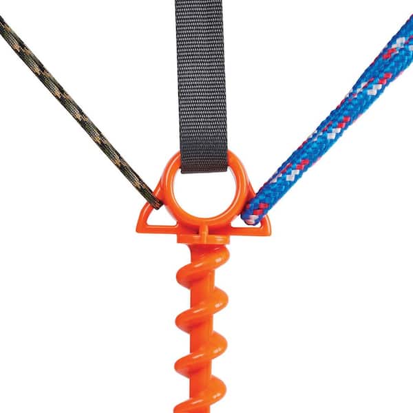 Nite Ize Orange Screw Ultimate Ground Anchor-Large-2 Pack-Bright