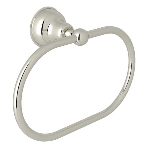 ROHL Country Bath Towel Ring in Polished Nickel