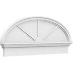 2-3/4 in. x 26 in. x 13-3/8 in. Elliptical 3-Spoke Architectural Grade PVC Combination Pediment Moulding