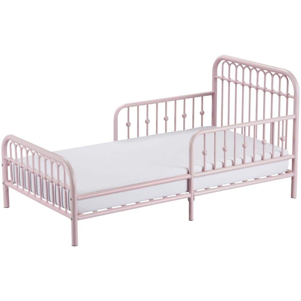 Little Seeds Monarch Hill Ivy Pink Metal Toddler Crib Bed -  6808196COM