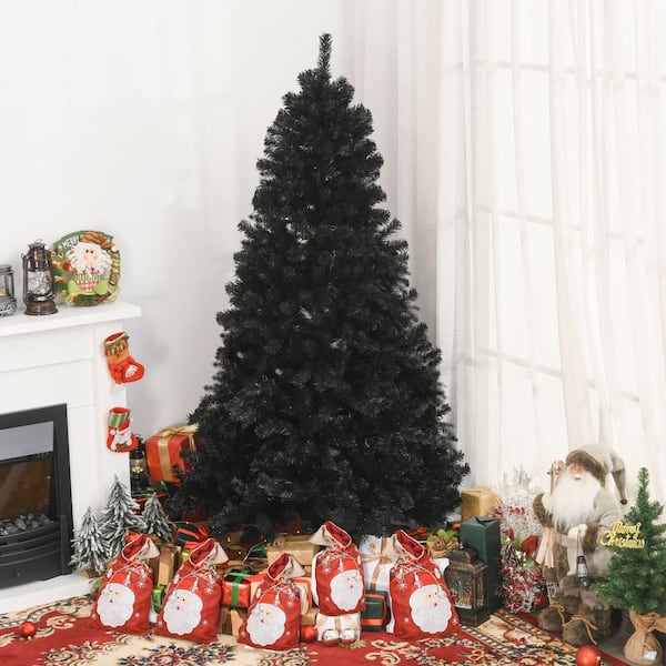 Black Christmas Ornaments at