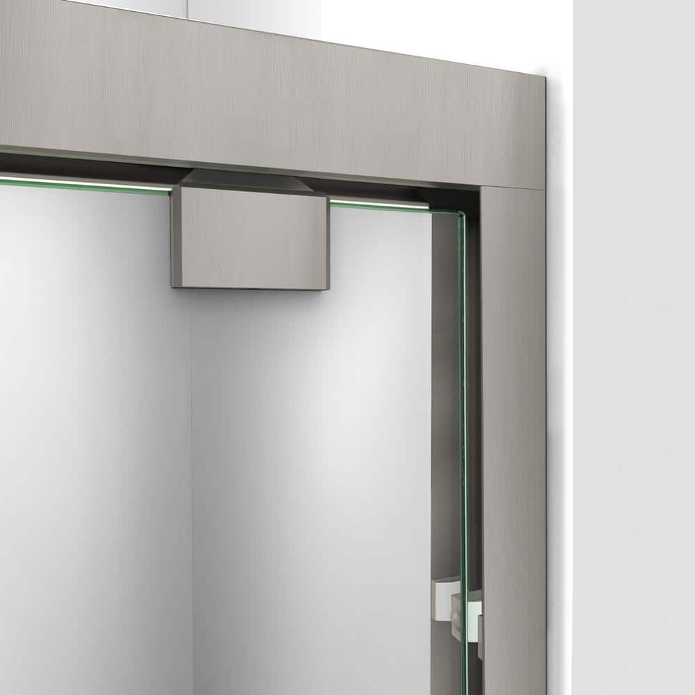 Encore 48" x 32" Black Semi-Frameless Rectangular Shower Enclosure
