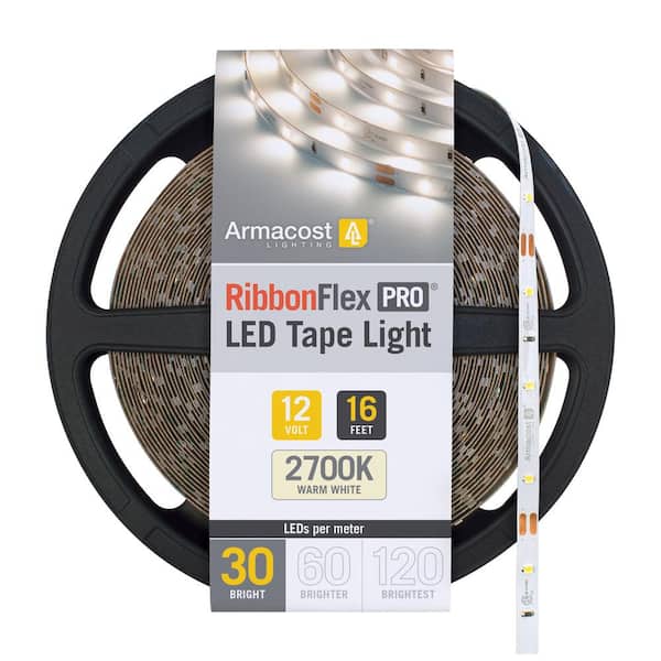 Armacost Lighting RibbonFlex Pro 16.4 ft. LED Tape Light 30 LEDs/m Soft White (2700K)