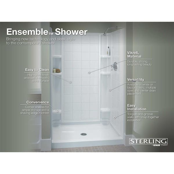 STERLING Ensemble 1-1/4 in. x 34 in. x 72-1/2 in. 2-piece