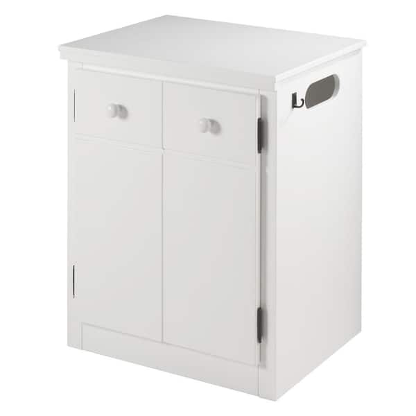 Unbranded CPAP 2-Door White Nightstand