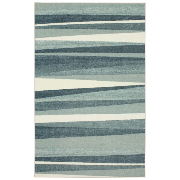 Mohawk Home Mayan Sunset Blue 1 ft. 8 in. x 2 ft. 10 in. Machine Washable Area Rug