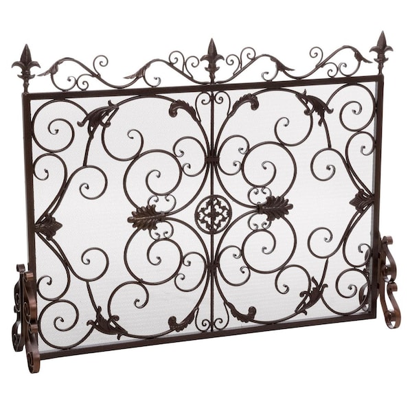 Noble House Wilmington 44.5 in. Fireplace Screen