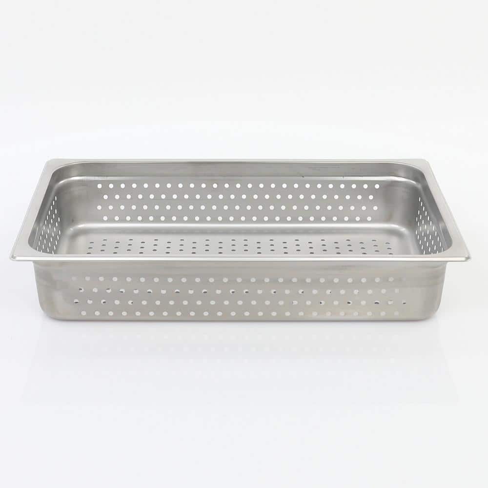 Stainless Steel Commercial Perforated Steam Table/Hotel 4 in. Pan
