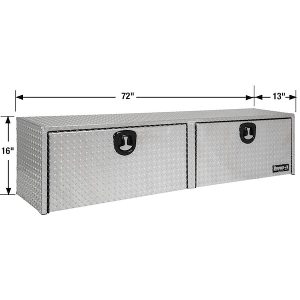 72 Diamond Plate Aluminum Full Size Top Mount Truck Tool Box 72 Diamond Plate Aluminum Full Size Top Mount Truck Tool Box