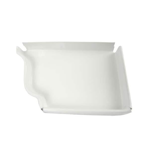 Amerimax Home Products 5 in. High Gloss 80° White Aluminum Gutter K-Style Right End Cap