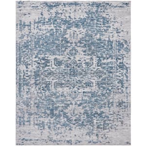 Turquoise Blue 5 ft. 6 in. x 8 ft. 6 in. Area Rug