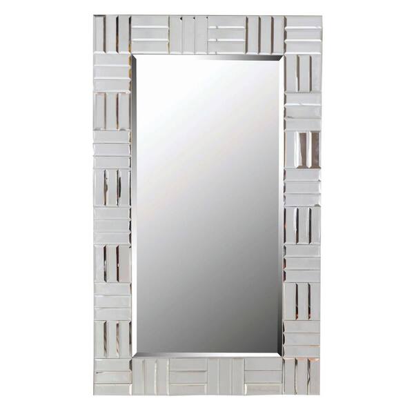 Kenroy Home Large Rectangle Glass Finish Beveled Glass Casual Mirror (44 in. H x 28 in. W)