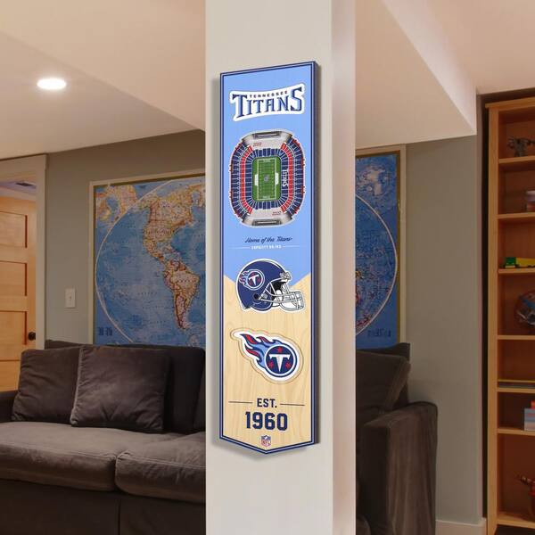 8 x 32 NFL Tennessee Titans 3D Stadium Banner