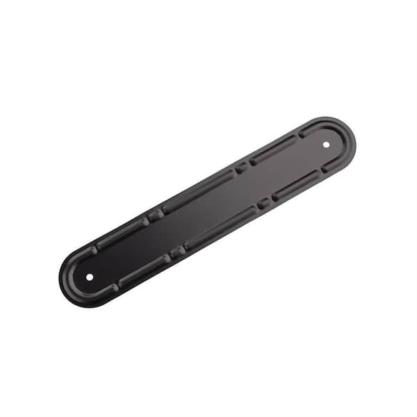 PEAK 10 in. Black Aluminum Downspout Strap - Fits 2 in. x 3 in. Downspouts