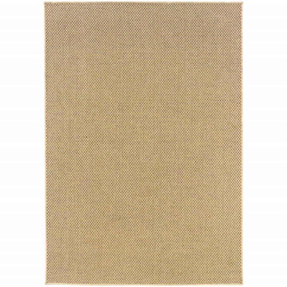 Beige 9 ft. x 13 ft. Loomed Polypropylene Rectangle Indoor/Outdoor Area Rug price history on PriceWatchPro