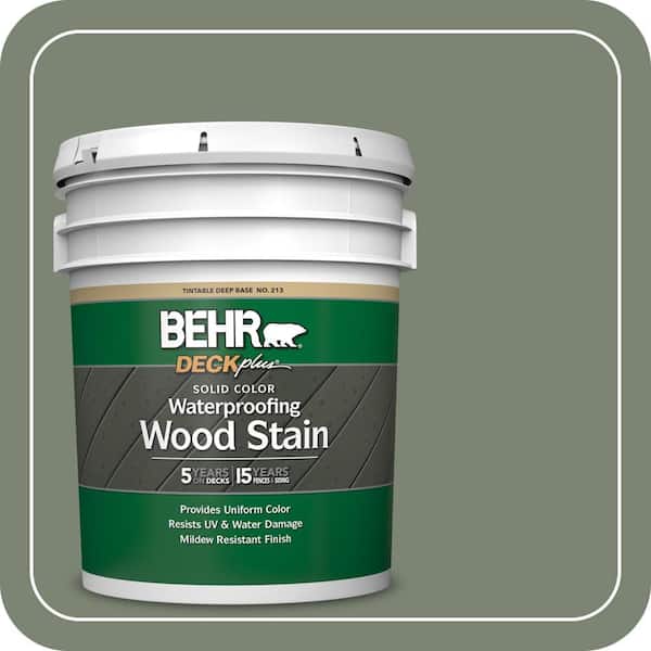 5 gal. #ICC-77 Sage Green Solid Color Waterproofing Exterior Wood Stain