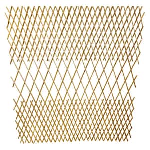 48 in. H Peeled Willow Middle Open Pattern Fence
