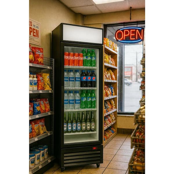 Cooler Depot 24.5 in. Glass Door Merchandiser Refrigerator in